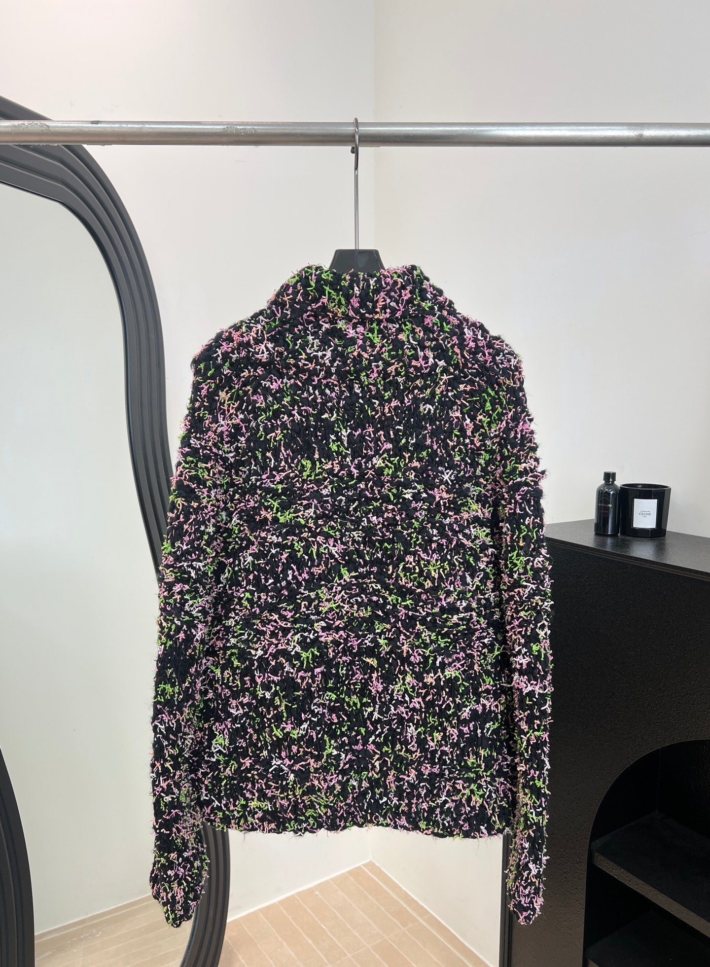 CHANEL 26S PRINTED KNIT JACKET 955