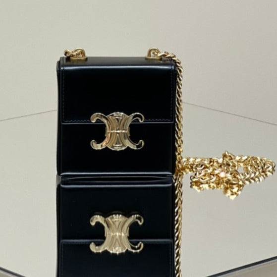 BOX TRIOMPHE 10 BLACK SHINY CALFSKIN