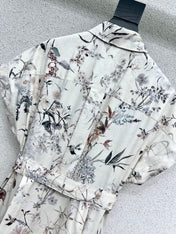 DIOR FLORAL LONG DRESS 275014