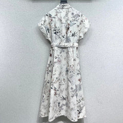 DIOR FLORAL LONG DRESS 275014