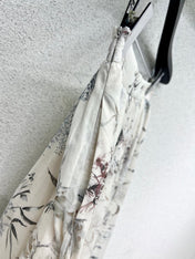 DIOR CLASSIC FLORAL LONG SKIRT 275021