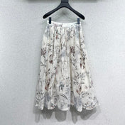 DIOR CLASSIC FLORAL LONG SKIRT 275021