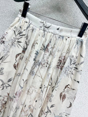 DIOR CLASSIC FLORAL LONG SKIRT 275021
