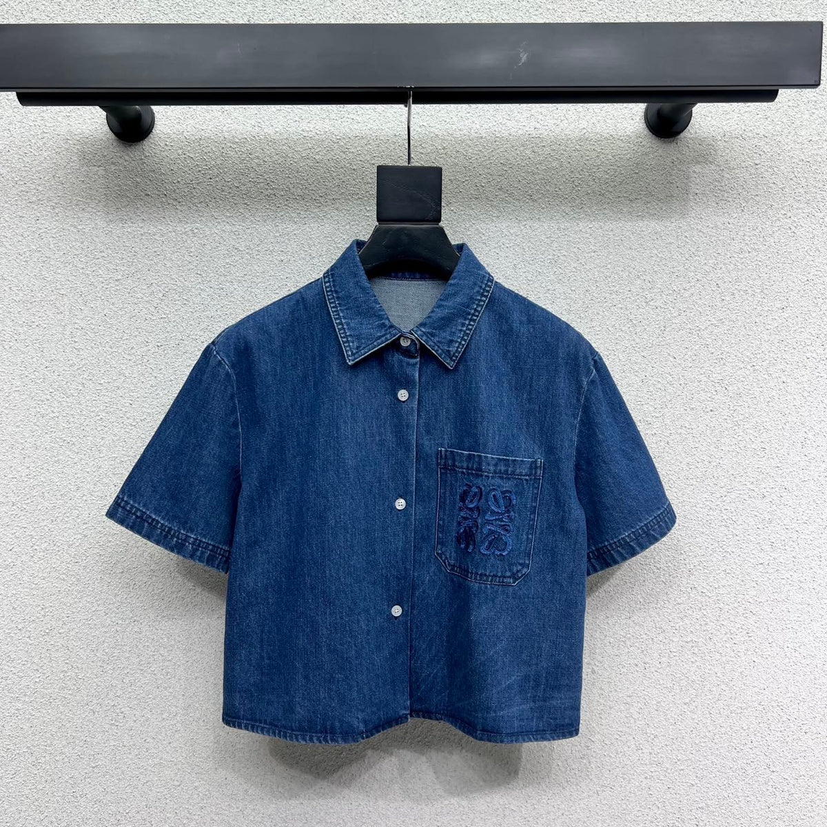 LOEWE SHORT-SLEEVE DENIM SHIRT 269343