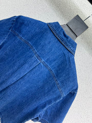 LOEWE SHORT-SLEEVE DENIM SHIRT 269343