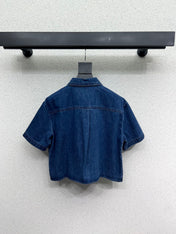 LOEWE SHORT-SLEEVE DENIM SHIRT 269343