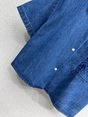 LOEWE SHORT-SLEEVE DENIM SHIRT 269343
