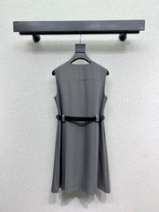 MIUMIU SLEEVELESS DRESS WITH BELT STYLE 64