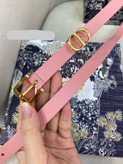 DIOR 25S BELT 15 MM IN PINK CALFSKIN 559724