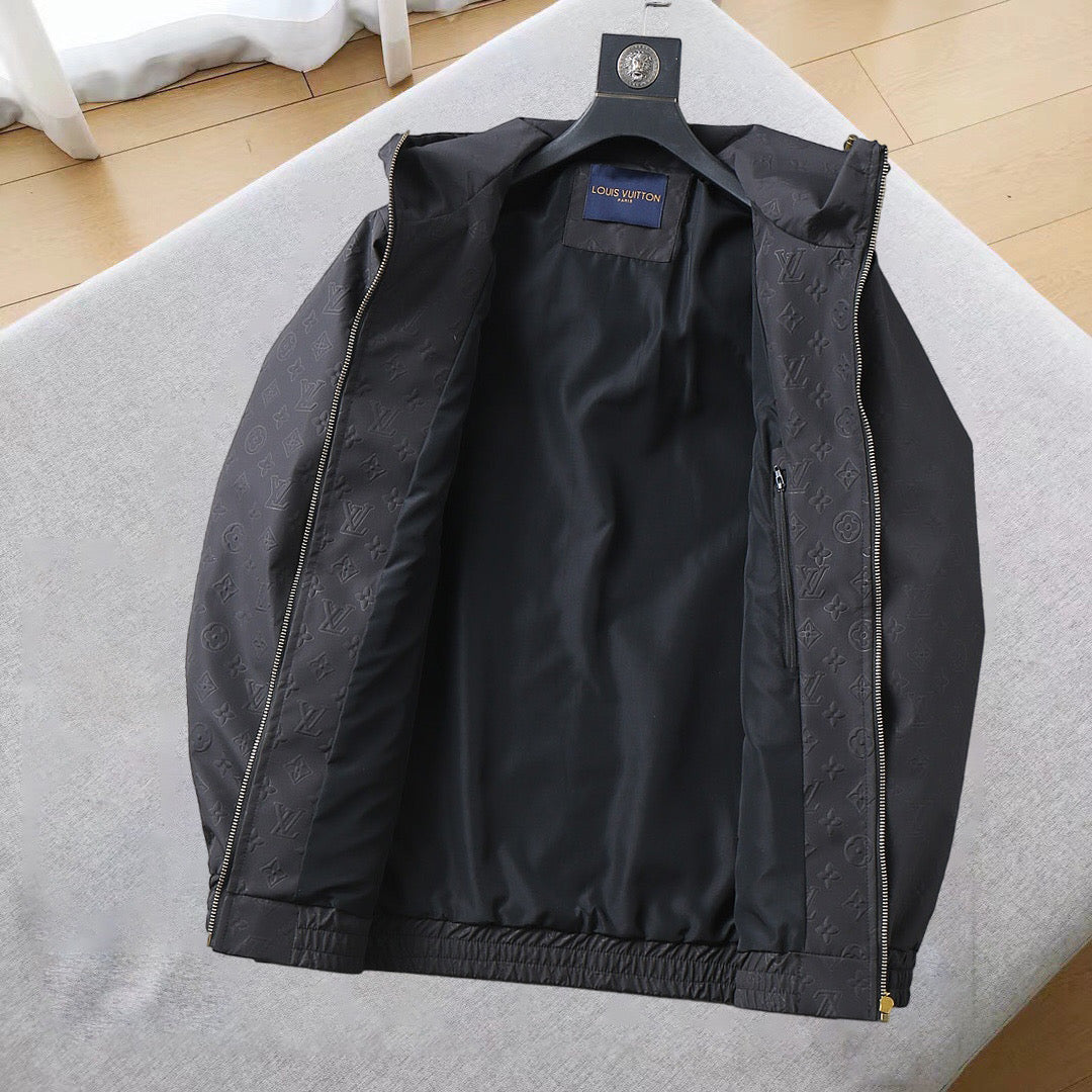 LV HOODED JACKET BLACK 239058