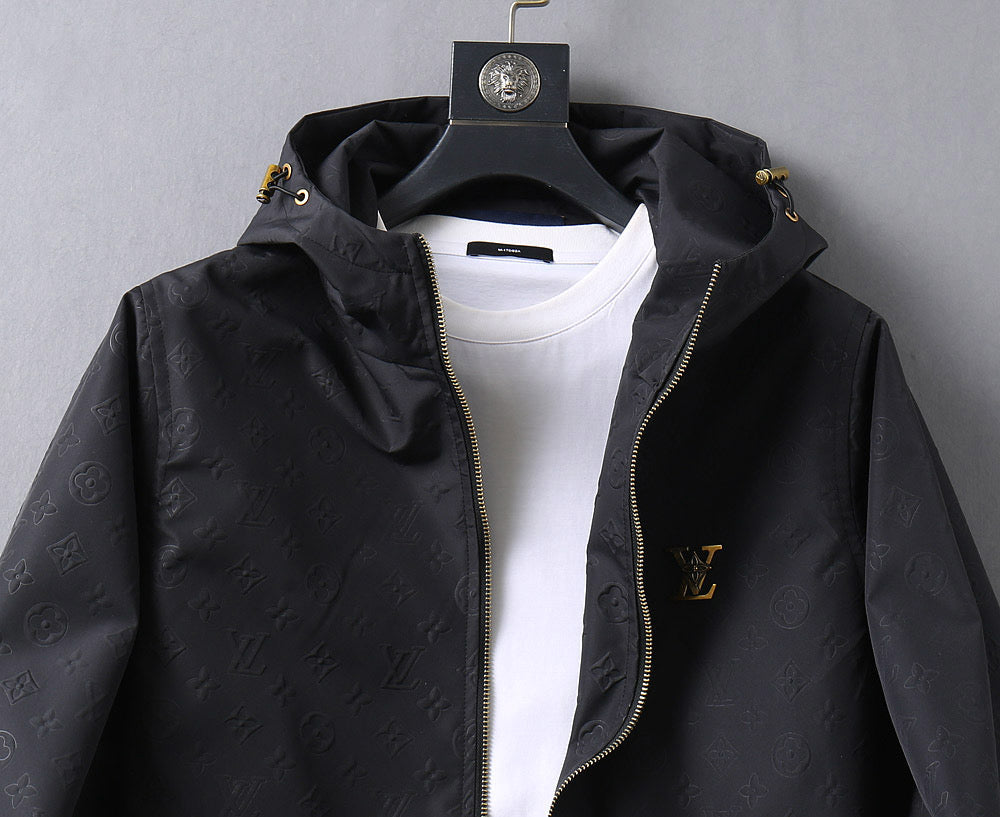 LV HOODED JACKET BLACK 239058
