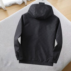 LV HOODED JACKET BLACK 239058