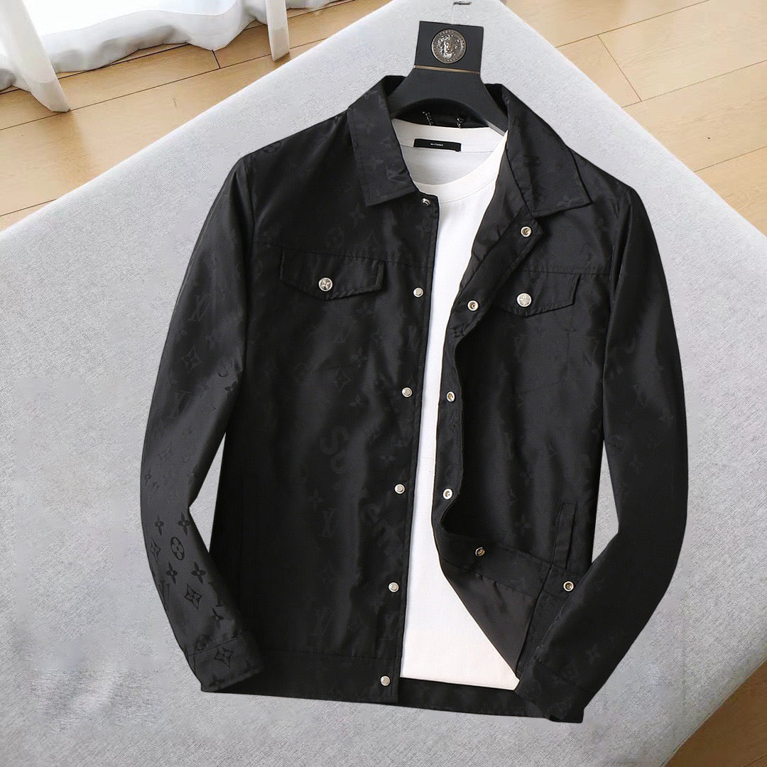 LV SHIRT JACKET BLACK MONOGRAM 239044