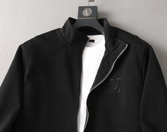 LV BLACK JACKET EMBROIDERED LOGO 239045