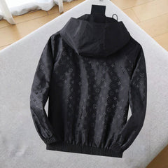 LV BLACK MONOGRAM HOODED JACKET 239052