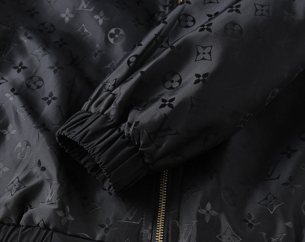 LV BLACK MONOGRAM HOODED JACKET 239052