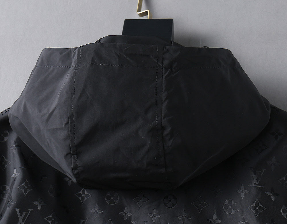 LV BLACK MONOGRAM HOODED JACKET 239052
