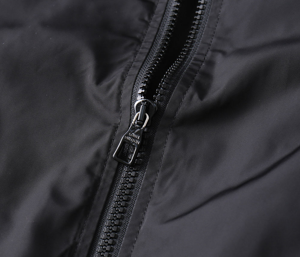 LV BLACK MIX NAVY BLUE MONOGRAM AND DAMIER JACKET 239054