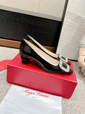 BELLE VIVIER PUMPS IN BLACK PATENT CALFSKIN