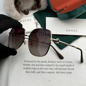 SQUARE FRAME SUNGLASSES G0642 IN METAL