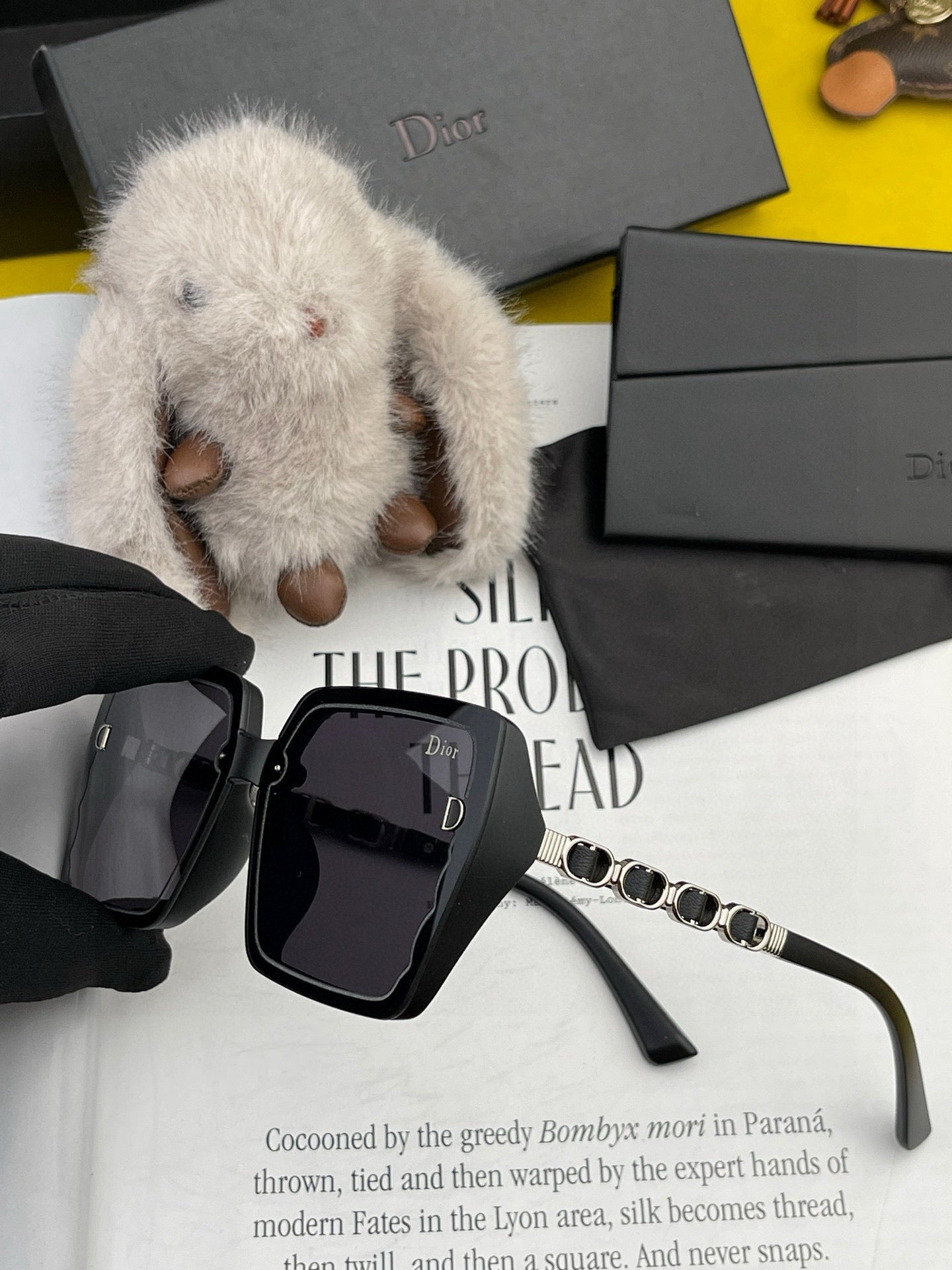 MONTAIGNE SUNGLASS CD5302 IN ACETATE EMBOSSED LOGO