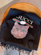 GUCCI 25S SCARF 180 IN CASHMERE 583605