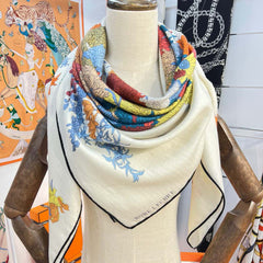 HERMES 25S SCARF 140 IN SILK 724766