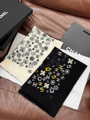 CHANEL 25S SCARF 200 IN CASHMERE 727295
