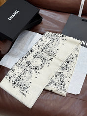 CHANEL 25S SCARF 200 IN CASHMERE 728987
