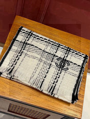 CHANEL 25S SCARF 185 IN CASHMERE 730559