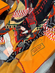 HERMES 25S SCARF 200 IN CASHMERE SILK 730598