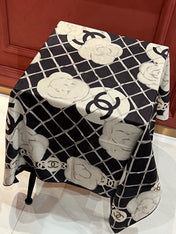 CHANEL 25S SCARF 110 IN CASHMERE SILK 730603