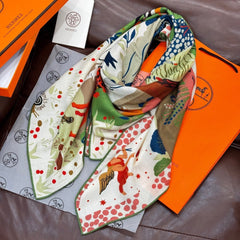 HERMES 25S SCARF 140 IN SILK 733914