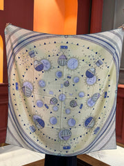 LV SCARF 140 CM IN SILK-CASHMERE BLEND 737274