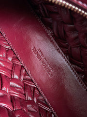 KELIMERO CHA-CHA CLUTCH 28.5 IN BURGUNDY LAMBSKIN