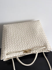 LARGE HANDLE BAG ANDIAMO 45 IN OFF WHITE LAMBSKIN