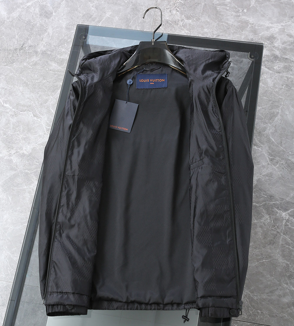 LV BLACK DAMIER WINDBREAKER JACKET 239097