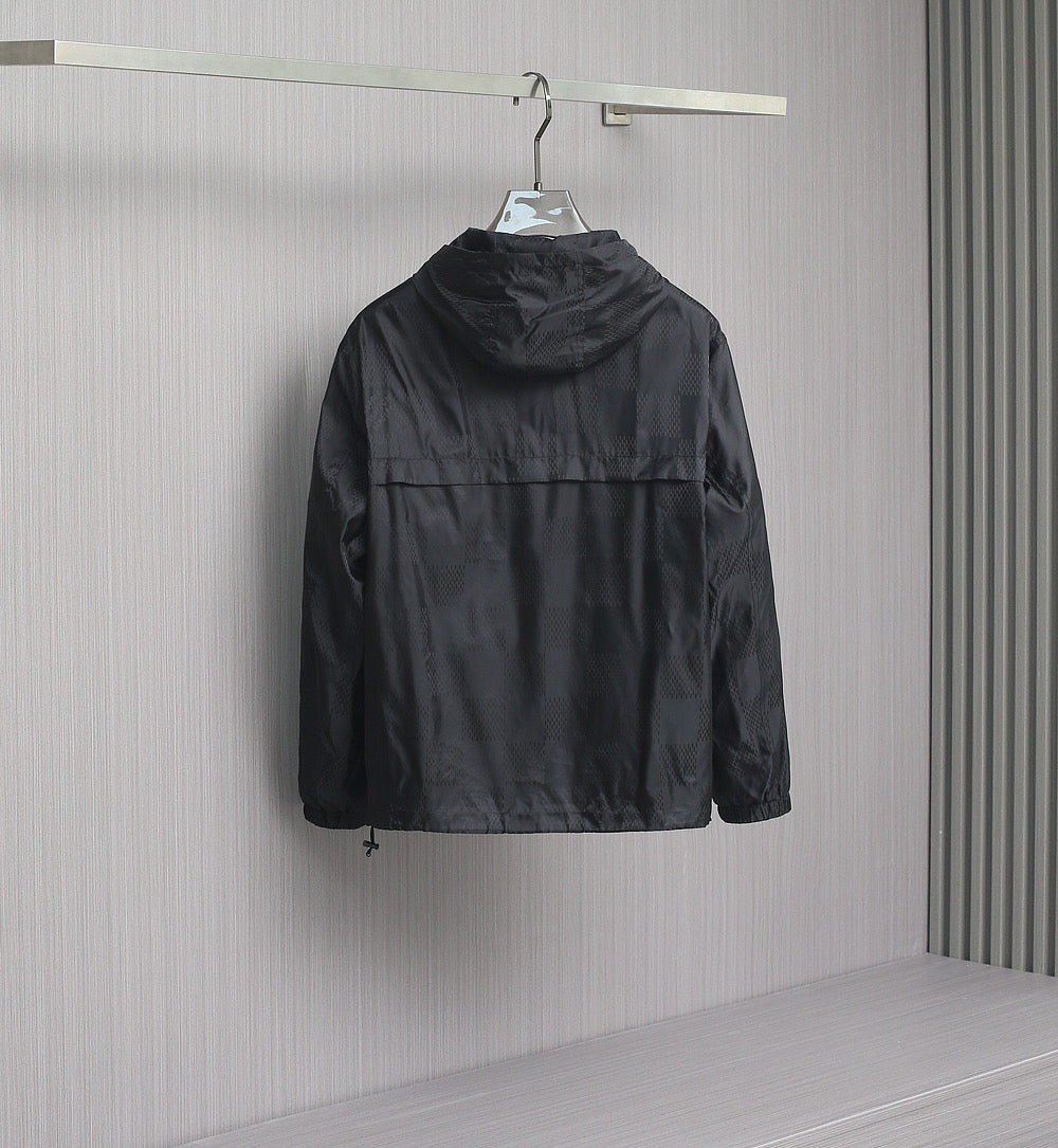 LV BLACK DAMIER WINDBREAKER JACKET 239097