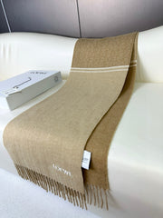 ANAGRAM SCARF 182 CM IN SAND BEIGE WOOL AND CASHMERE 408525