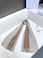 SCARF 180 CM IN ALMOND BEIGE CASHMERE 410158