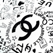 CHANEL 25S SCARF 90 IN SILK 730660