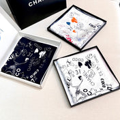 CHANEL 25S SCARF 90 IN SILK 730660