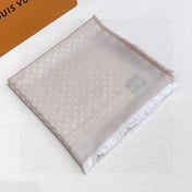 LV SCARF 120 CM IN WOOL MIX SILK 737297