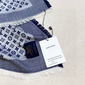 LV SCARF 120 CM IN WOOL MIX SILK 737298