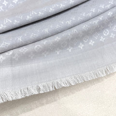 LV SCARF 120 CM IN WOOL MIX SILK 737300