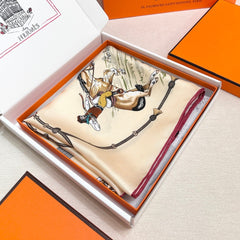 HERMES 25S SCARF 90 IN SILK 720006