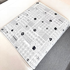 CHANEL 25S SCARF 90 IN SILK 724784