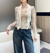 CHANEL 25S SCARF 90 IN TWILL SILK 740294