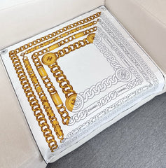 CHANEL 25S SCARF 90 IN SILK 729043