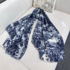 DIOR SCARF 180 CM IN CASHMERE-SILK BLEND 706549